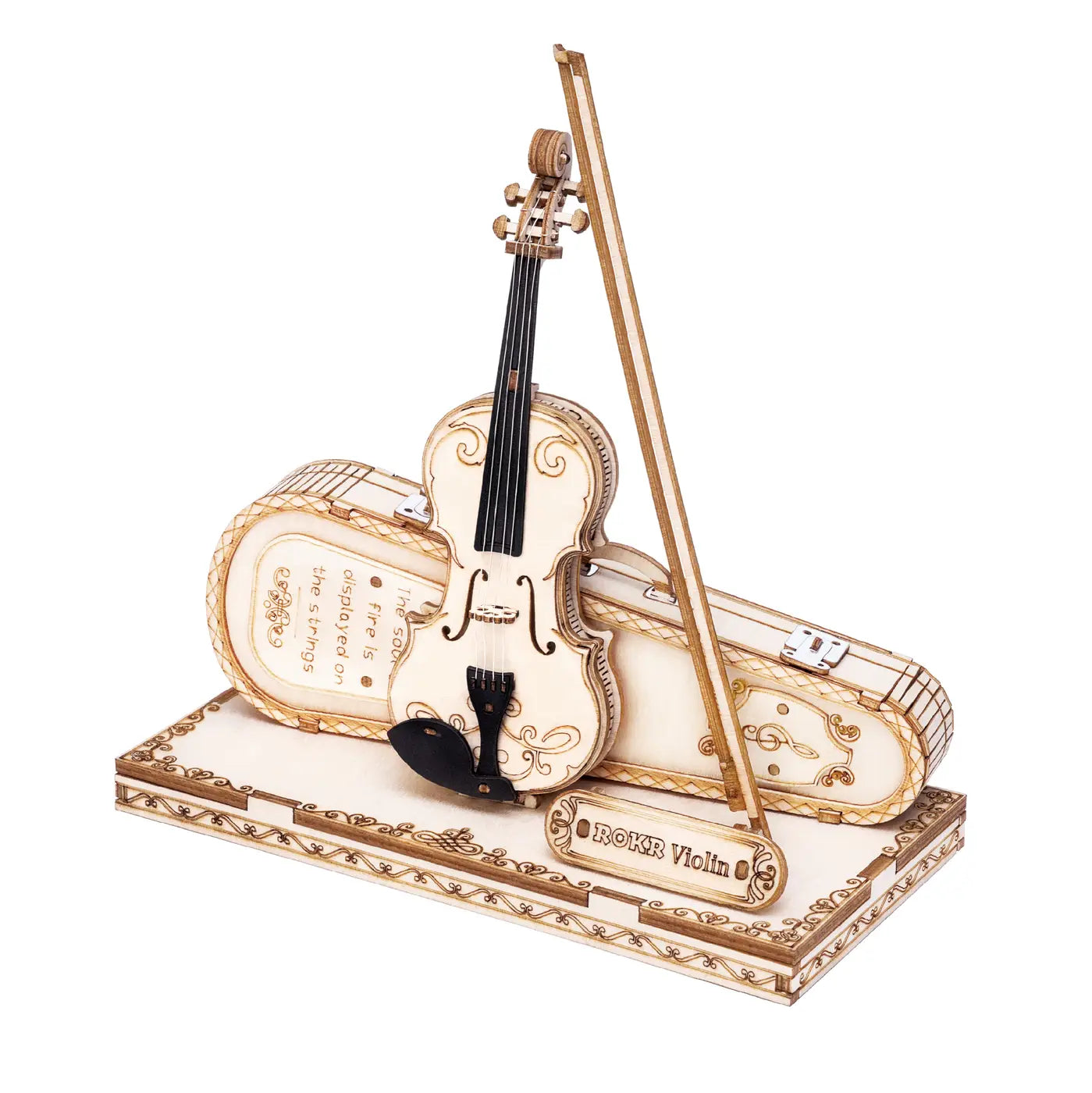 3D Laser Cut Wooden Puzzle - Violin Capricci