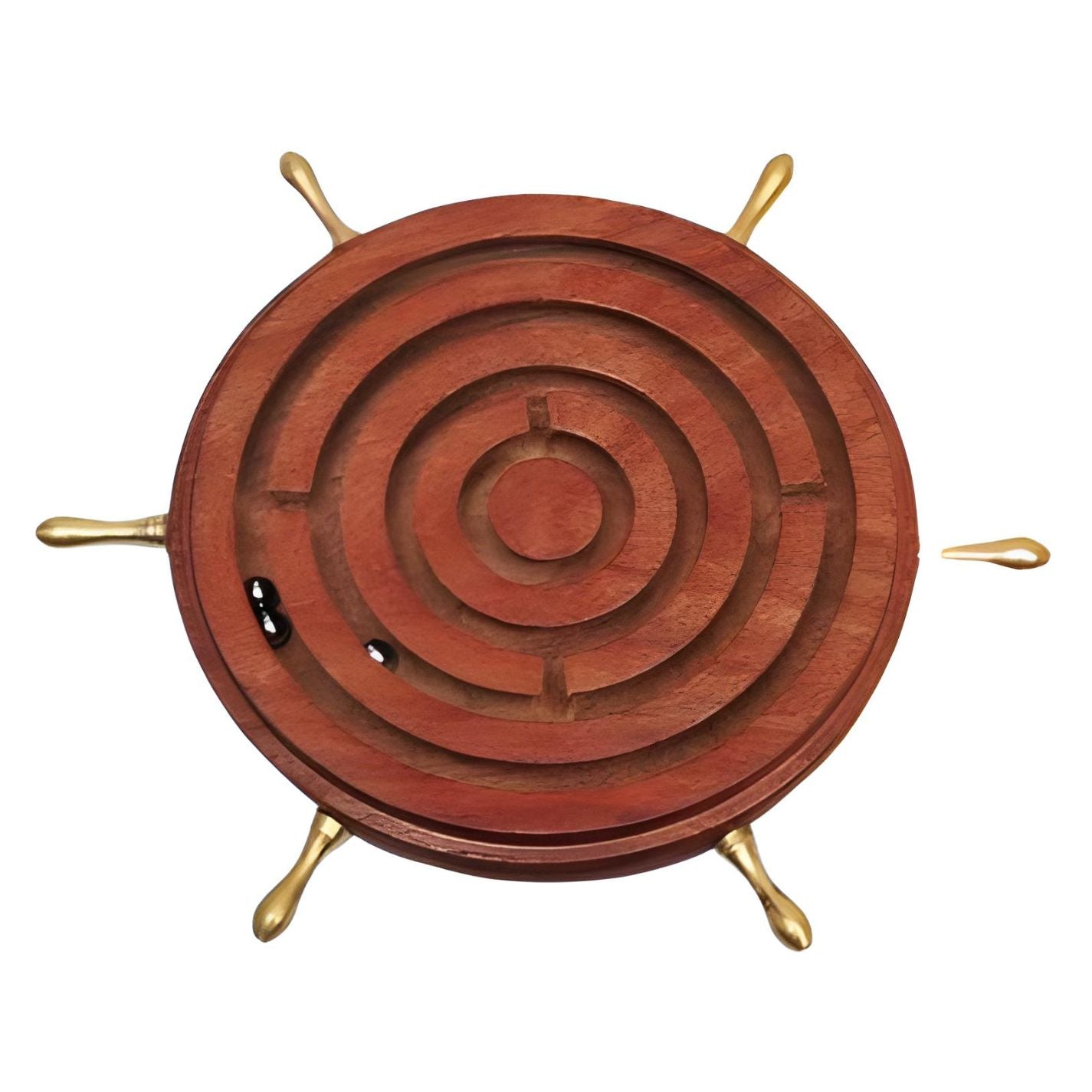 Handmade Wooden Ball-in-Maze Game