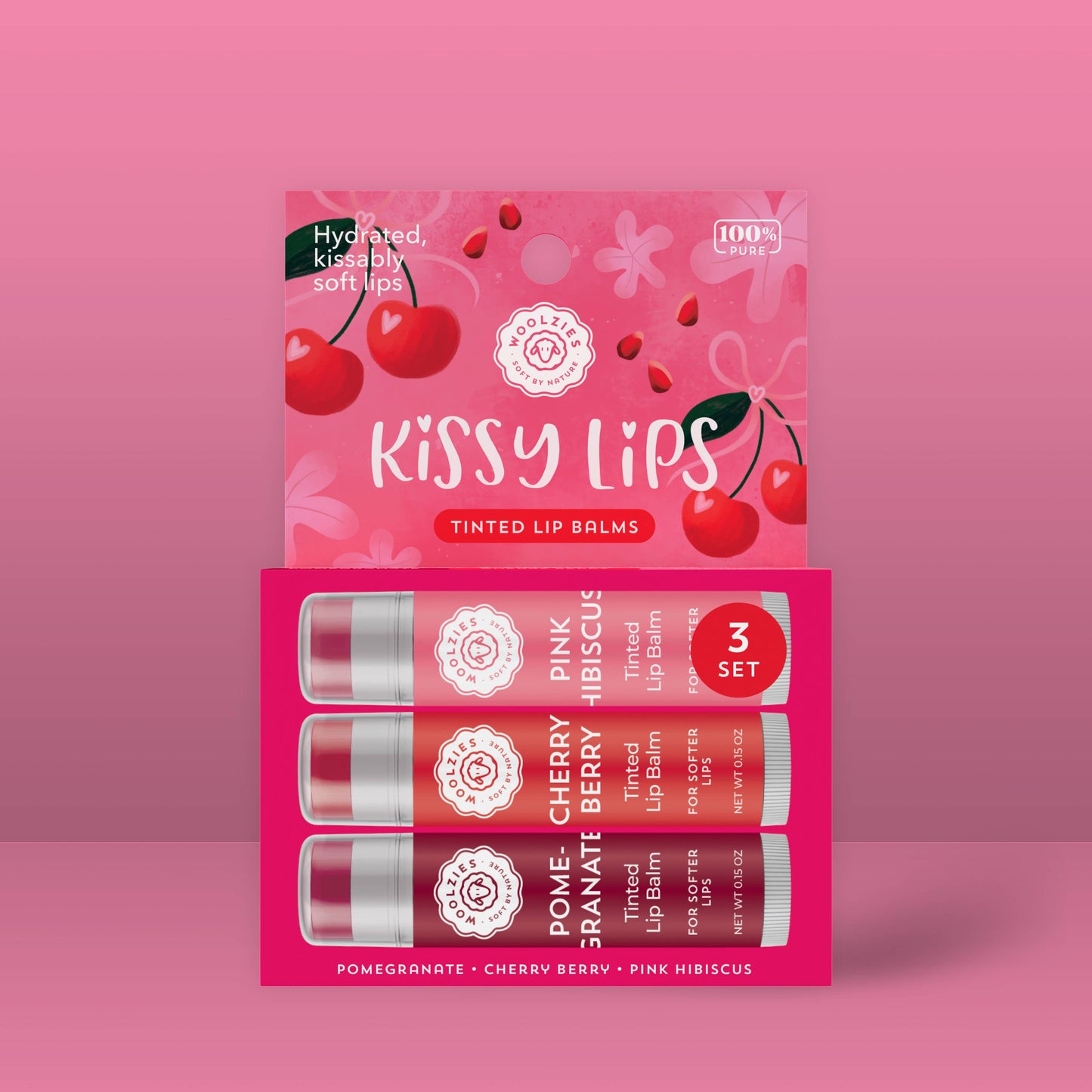 NEW Kissy Lips Tinted Lip Balm Trio