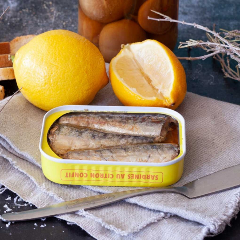 Sardines with Candied Lemon