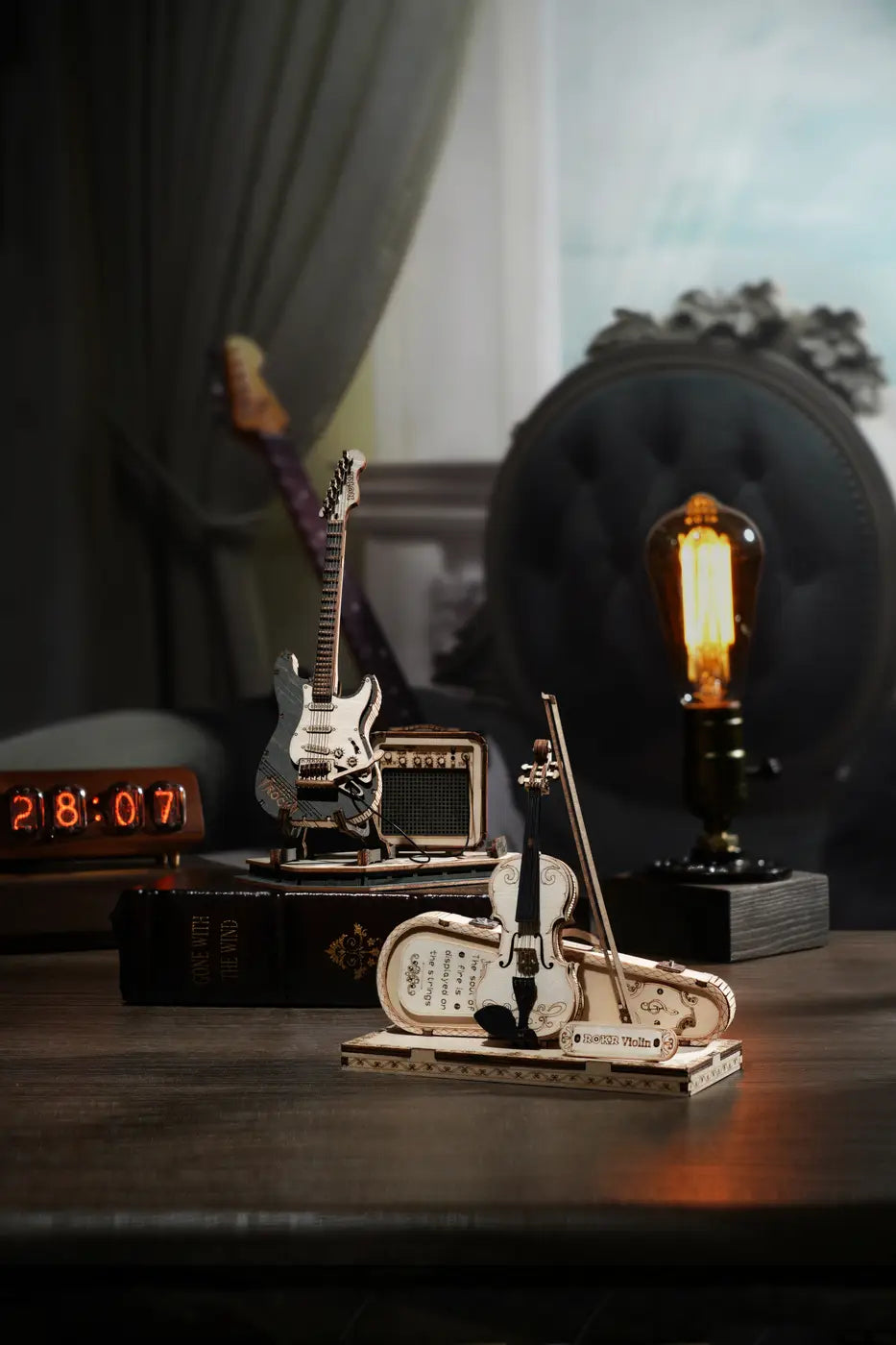 3D Laser Cut Wooden Puzzle - Violin Capricci