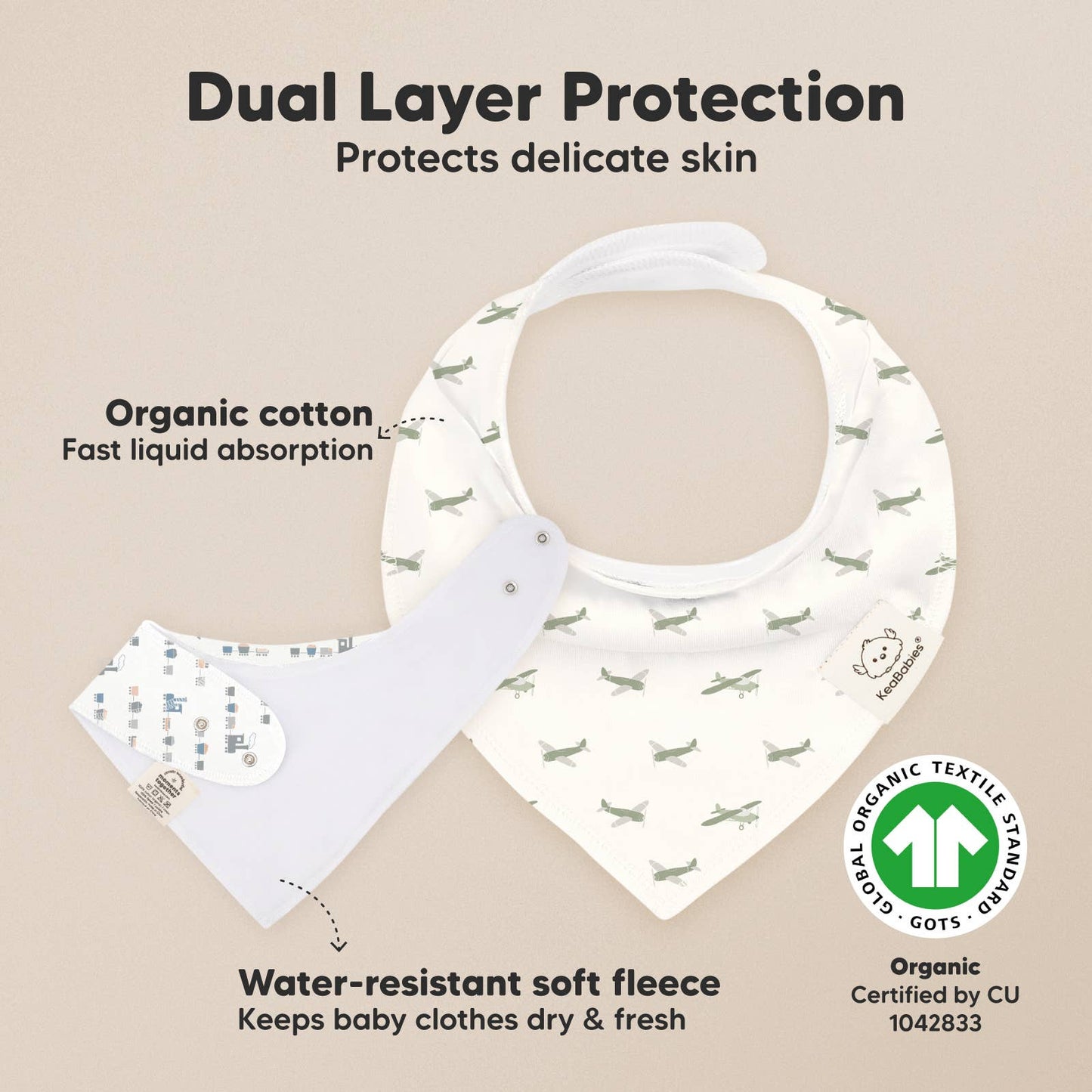 8-pack Baby Bandana Bibs for Boys and Girls - Vessels
