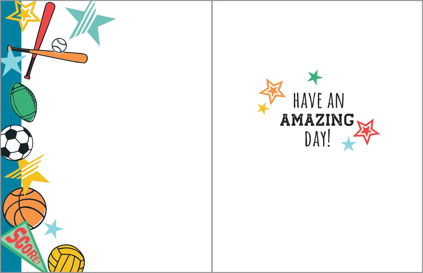 Birthday Greeting Card - Sports