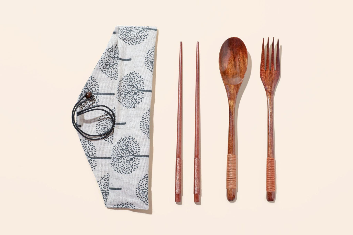 Coconut Utensil Cutlery Set - White