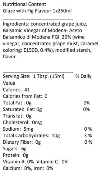 Glaze with Fig Flavour 12x250ml