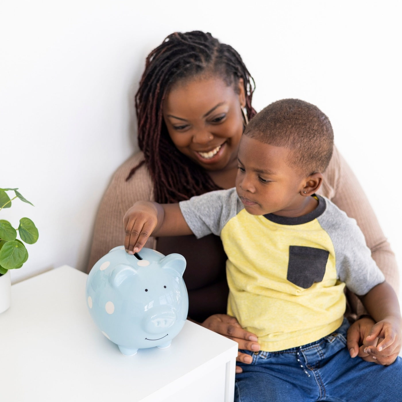 Ceramic Piggy Bank - Blue