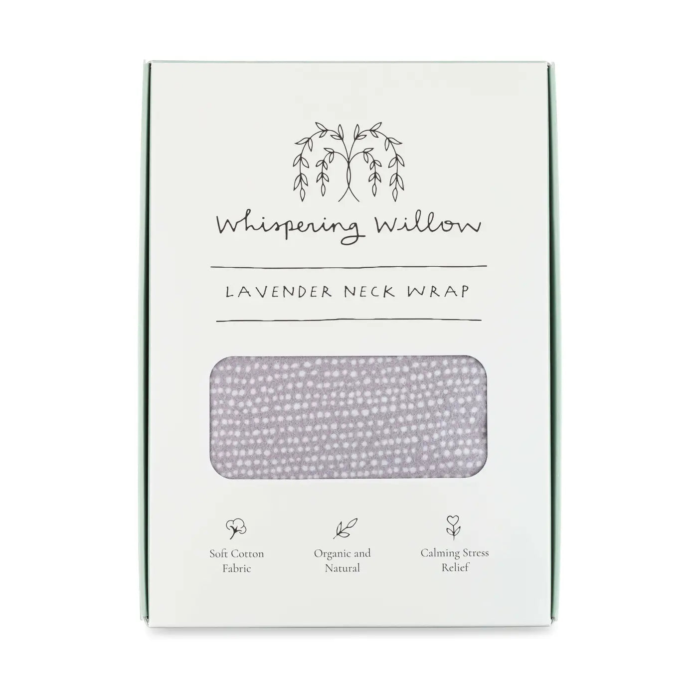 Whispering Willow Neck Wrap, Lavender - Tranquil Gray