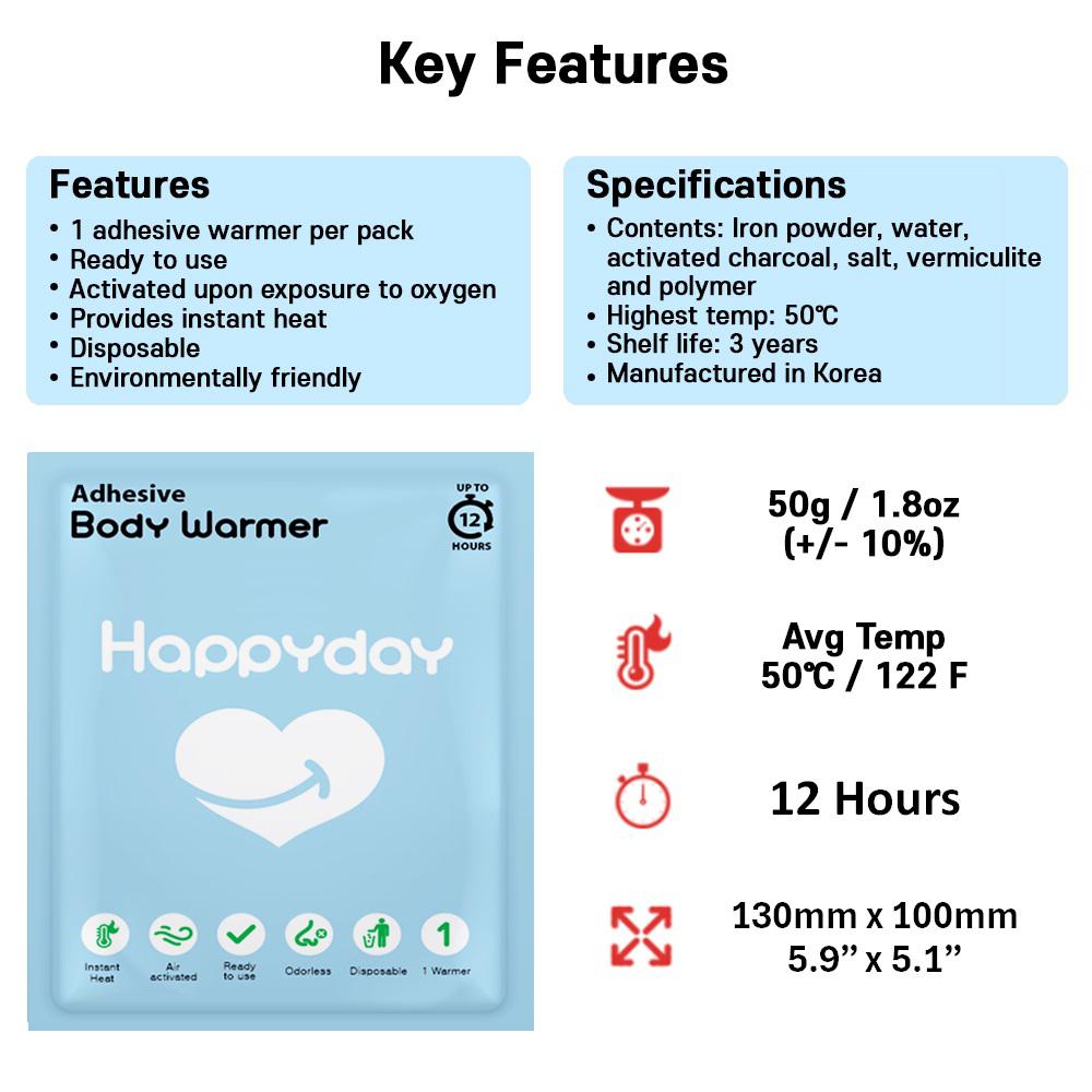 HappyDay Body Warmer / Single use 12 hours