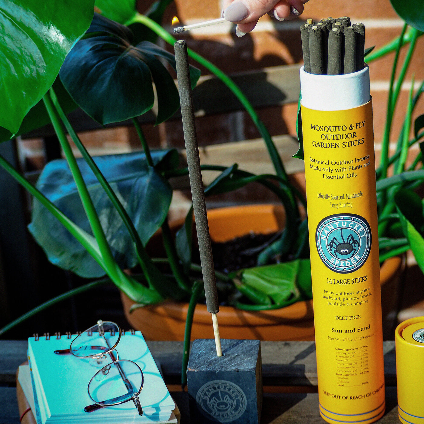 Mosquito & Fly Repelling Outdoor Garden Incense Sticks - Spiced Coffee