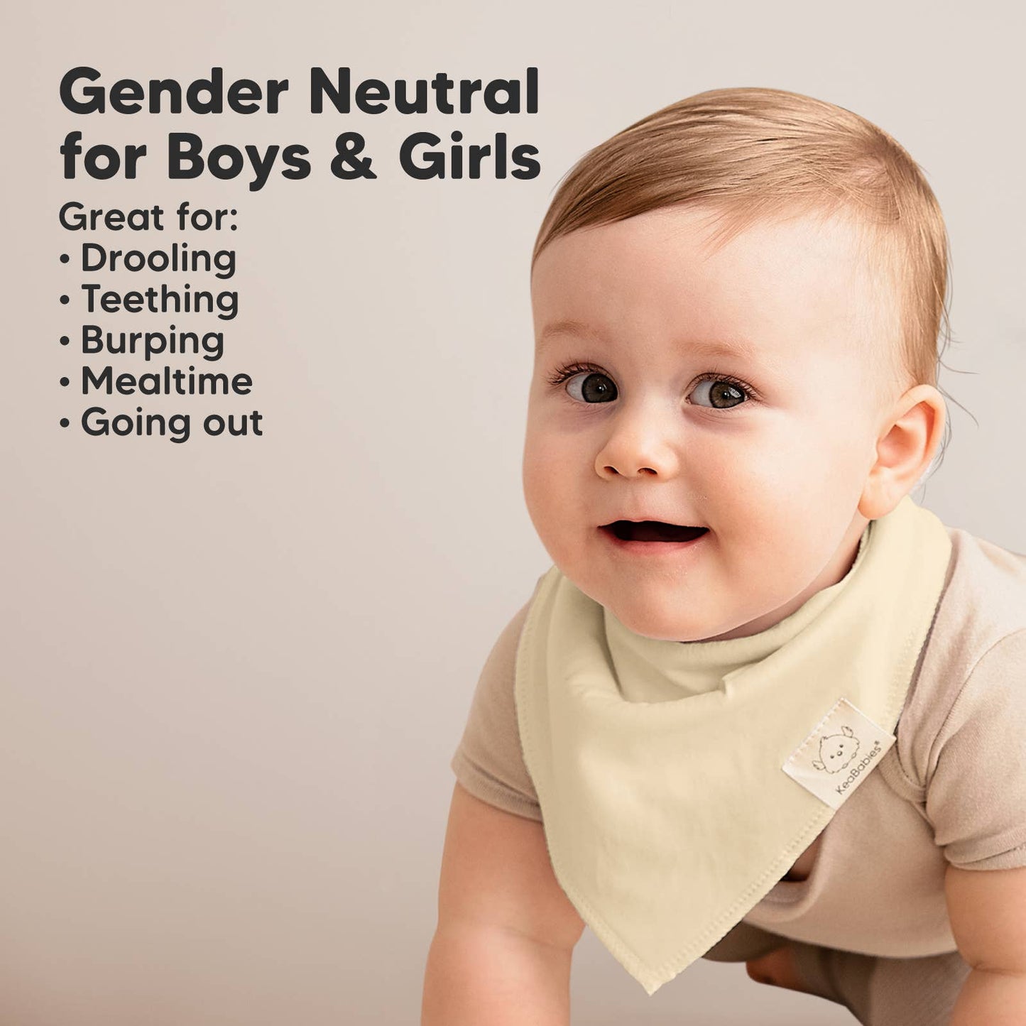 8-pack Baby Bandana Bibs for Girls and Boys - Butterflies