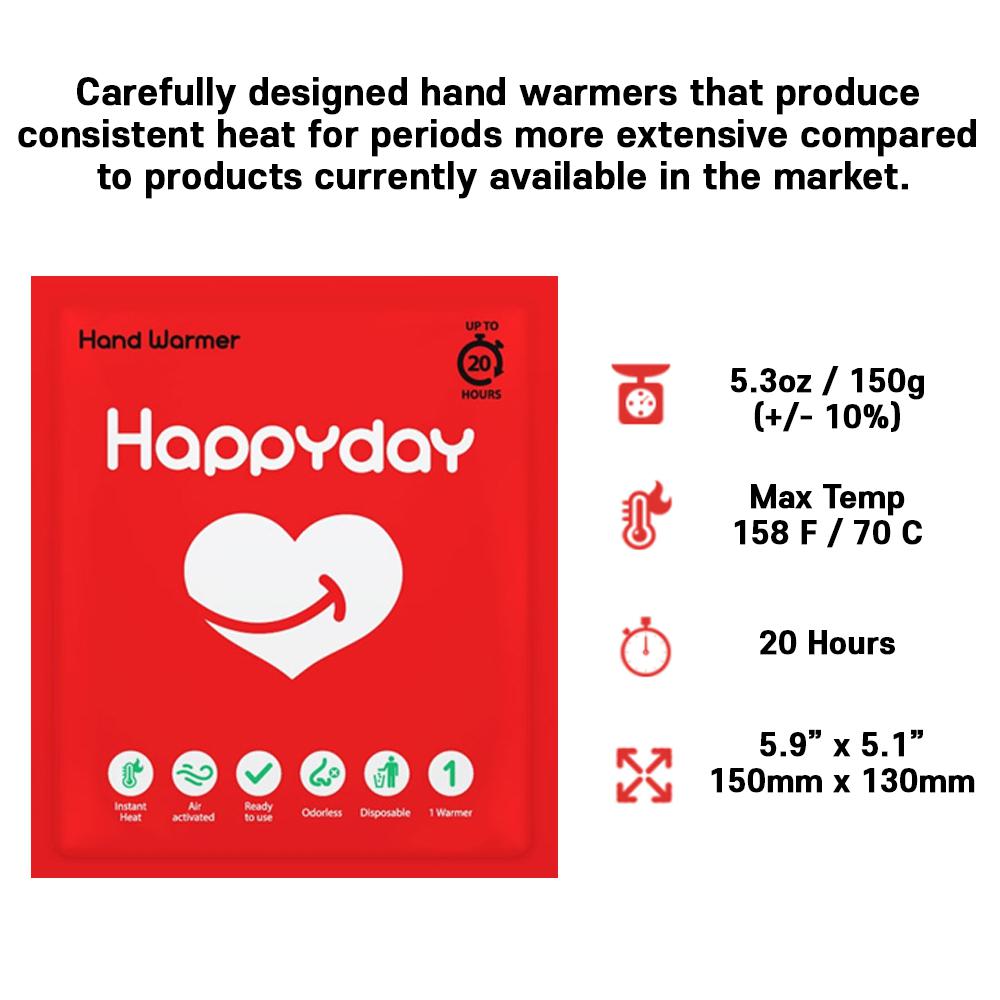 HappyDay Hand Warmer / Single use 20 Hours