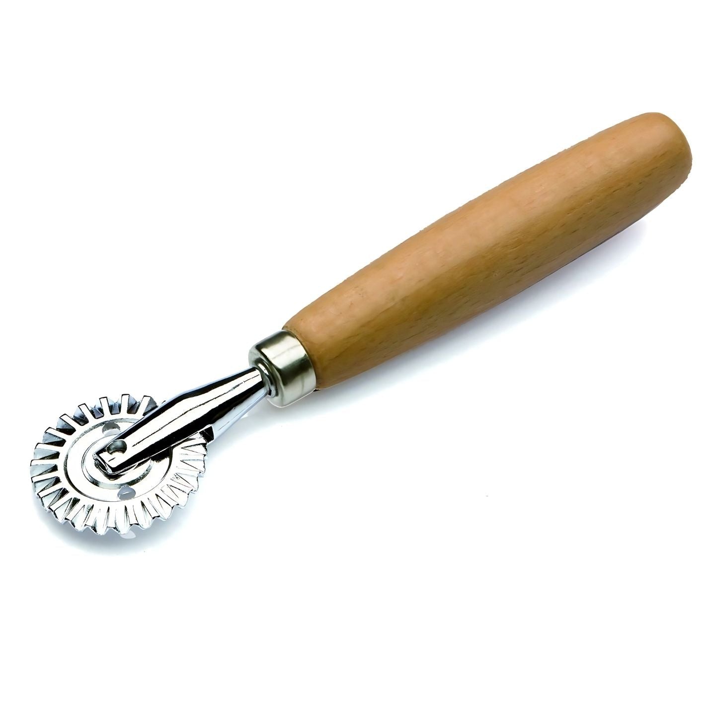 Stainless Steel Pasta Cutter with Wooden Handle