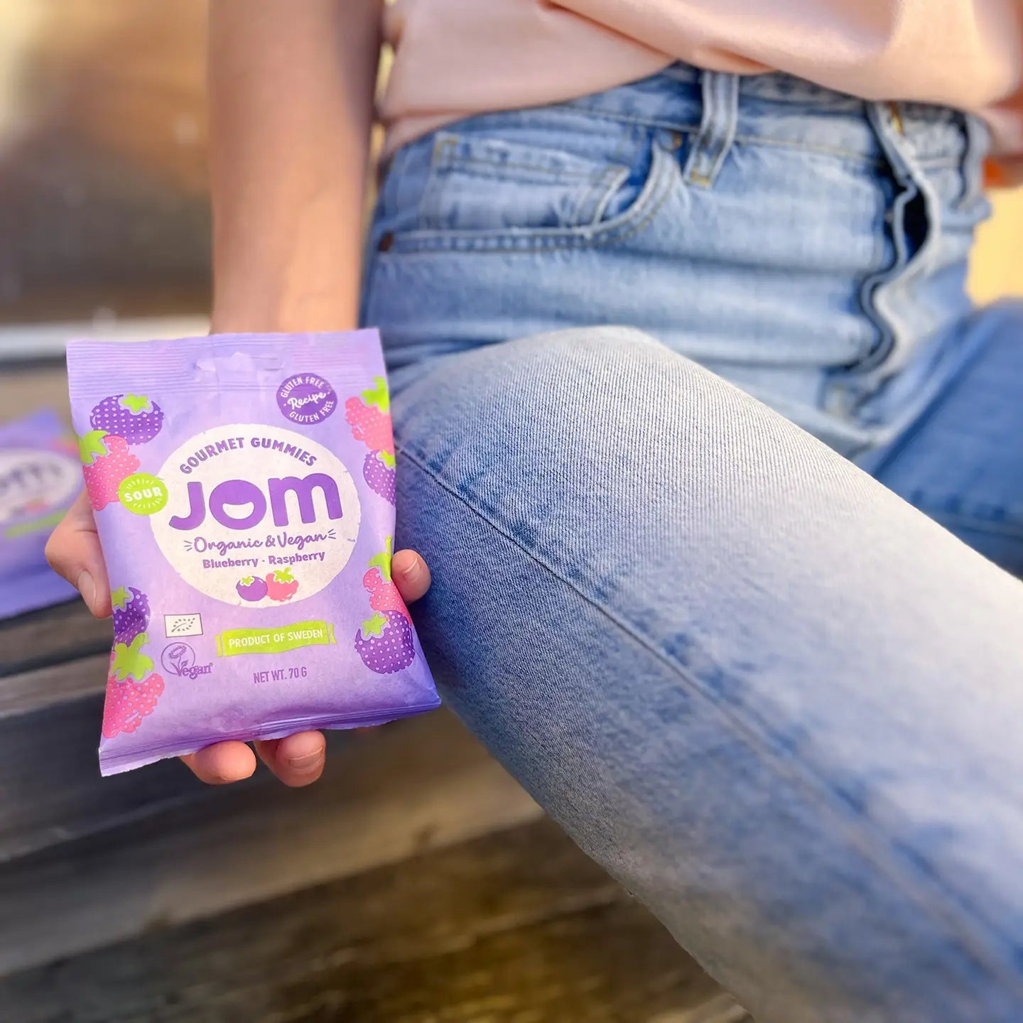 Swedish Organic and Vegan Sour Blueberry & Raspberry Gummies