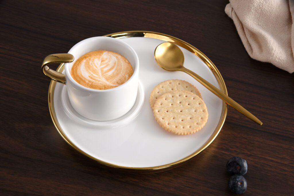 For Coffee Lovers - Espresso Cup and Plate