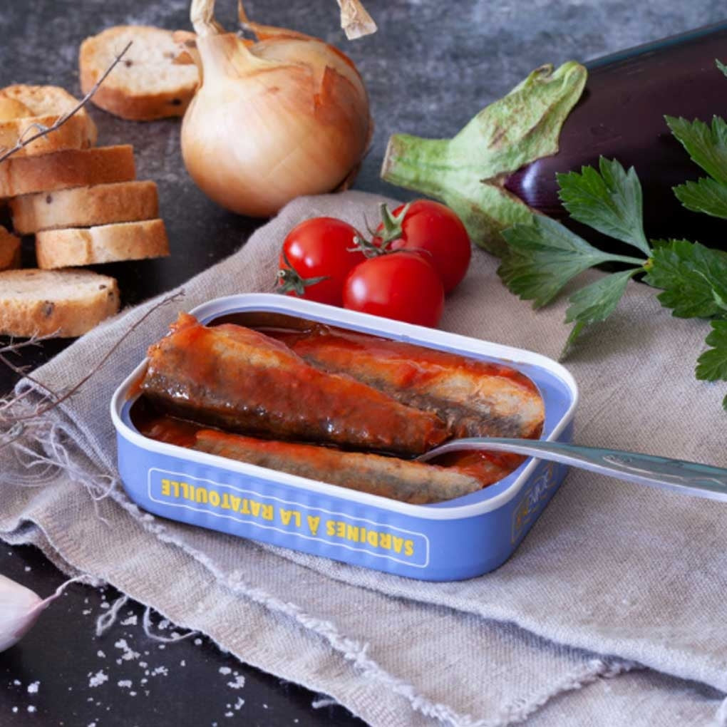 Sardines with Ratatouille