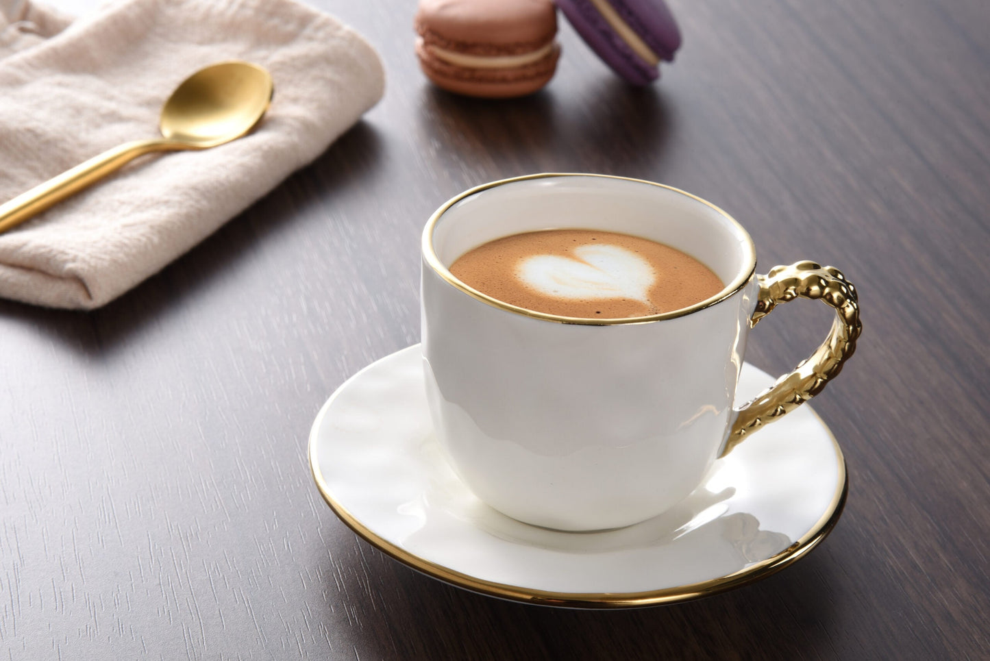 Golden Salerno Espresso Cup and Saucer