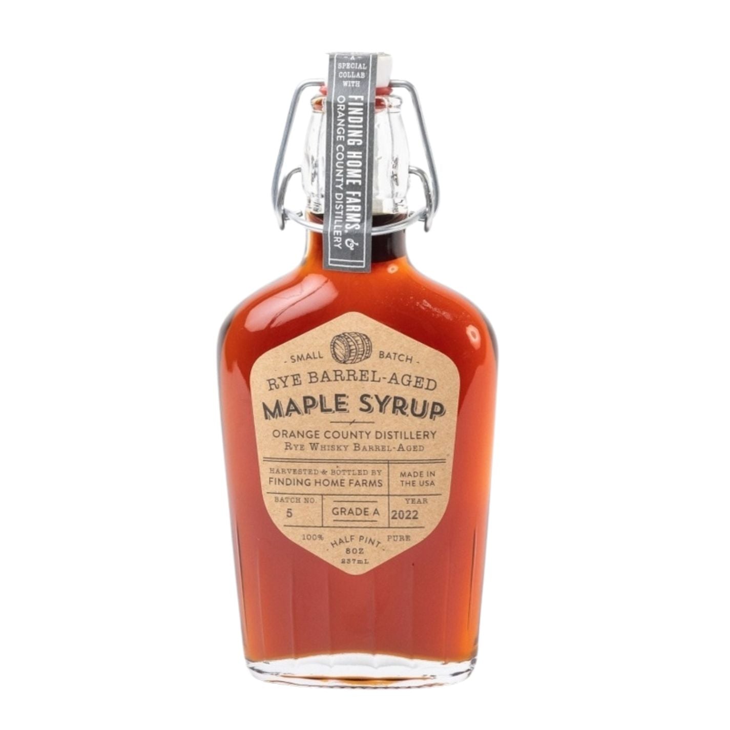 Rye Barrel-Aged Maple Syrup Swing Top Bottle