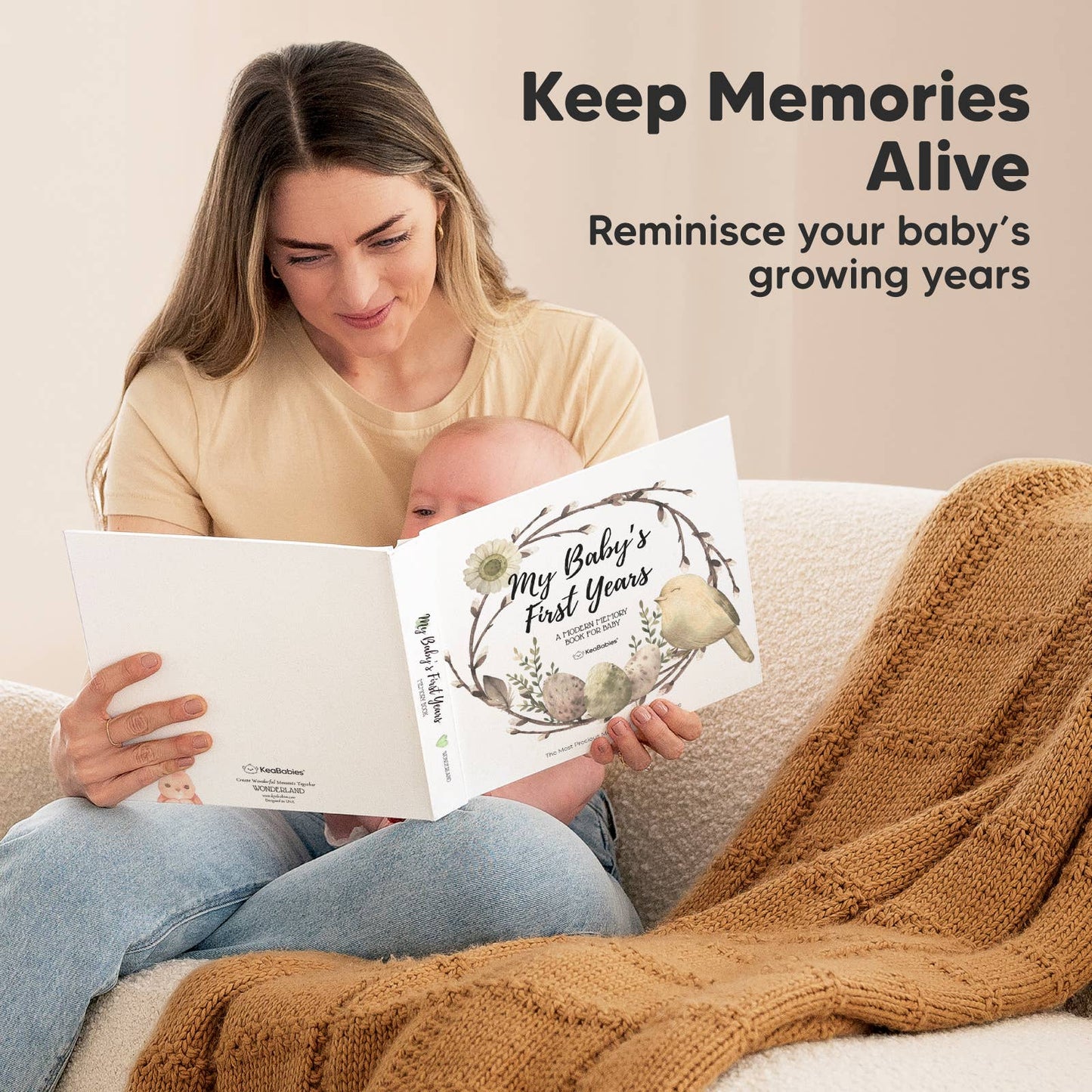KeaBabies Baby First Years Memory Book - WonderLand