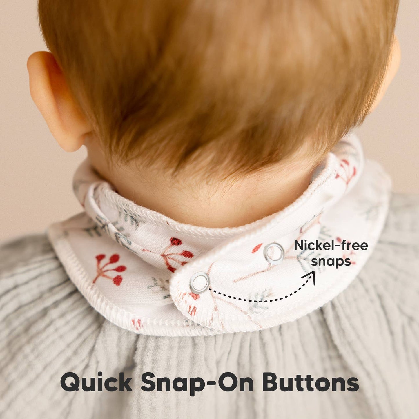 8-pack Baby Bandana Bibs for Girls and Boys - Butterflies