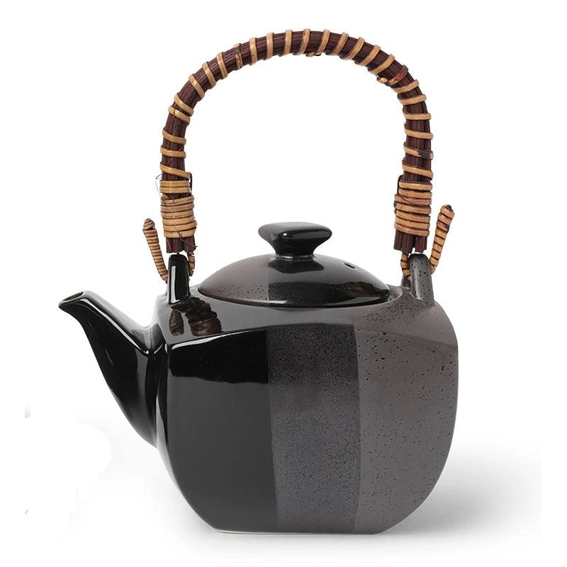 Black Ombre Square Tea Set of 5