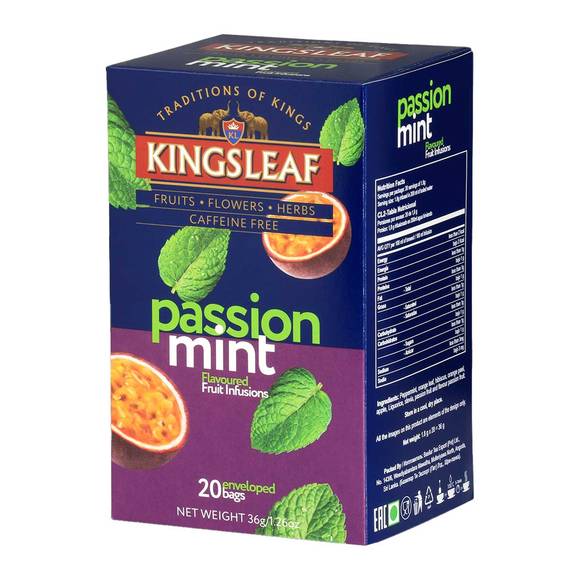 Kingsleaf Passion Mint Ceylon Tea (Caffeine Free)