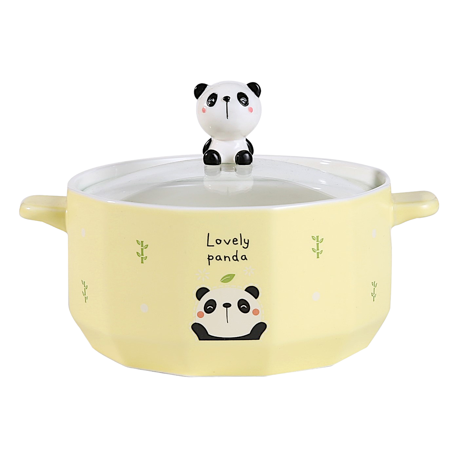 Panda Bear 30oz Bowl with Lid (6/24)