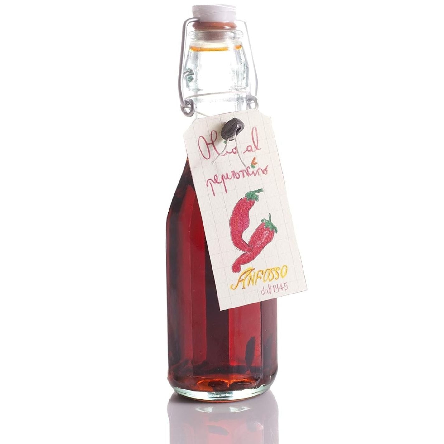 Evoo W/Chili Peppers 250Ml Anfosso