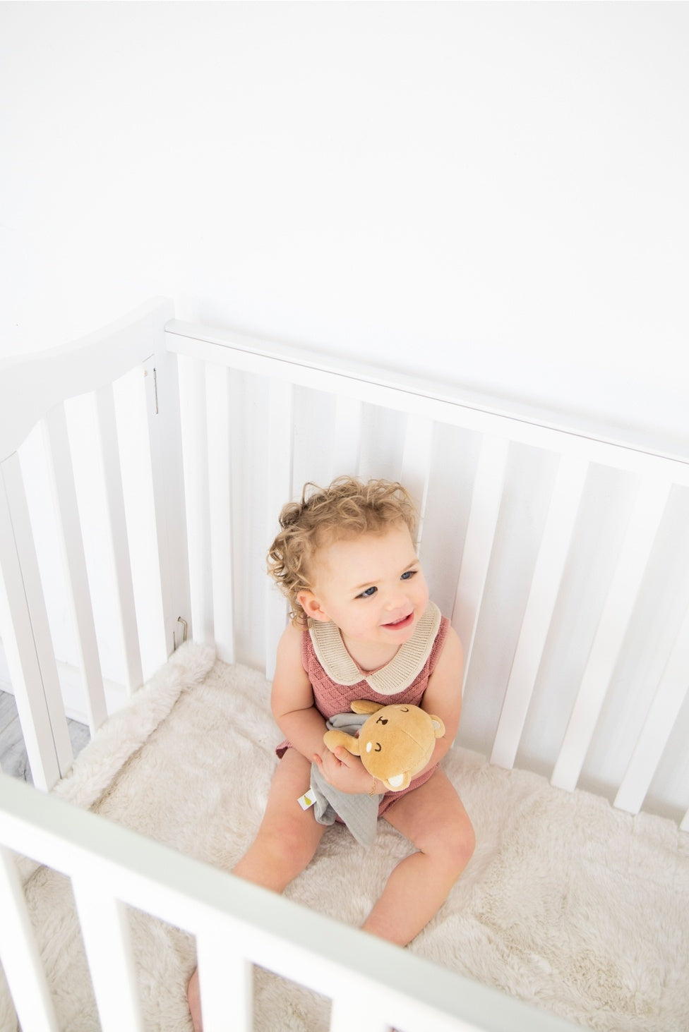 Bear Snuggle Blanket / Organic Cotton Muslin Lovey