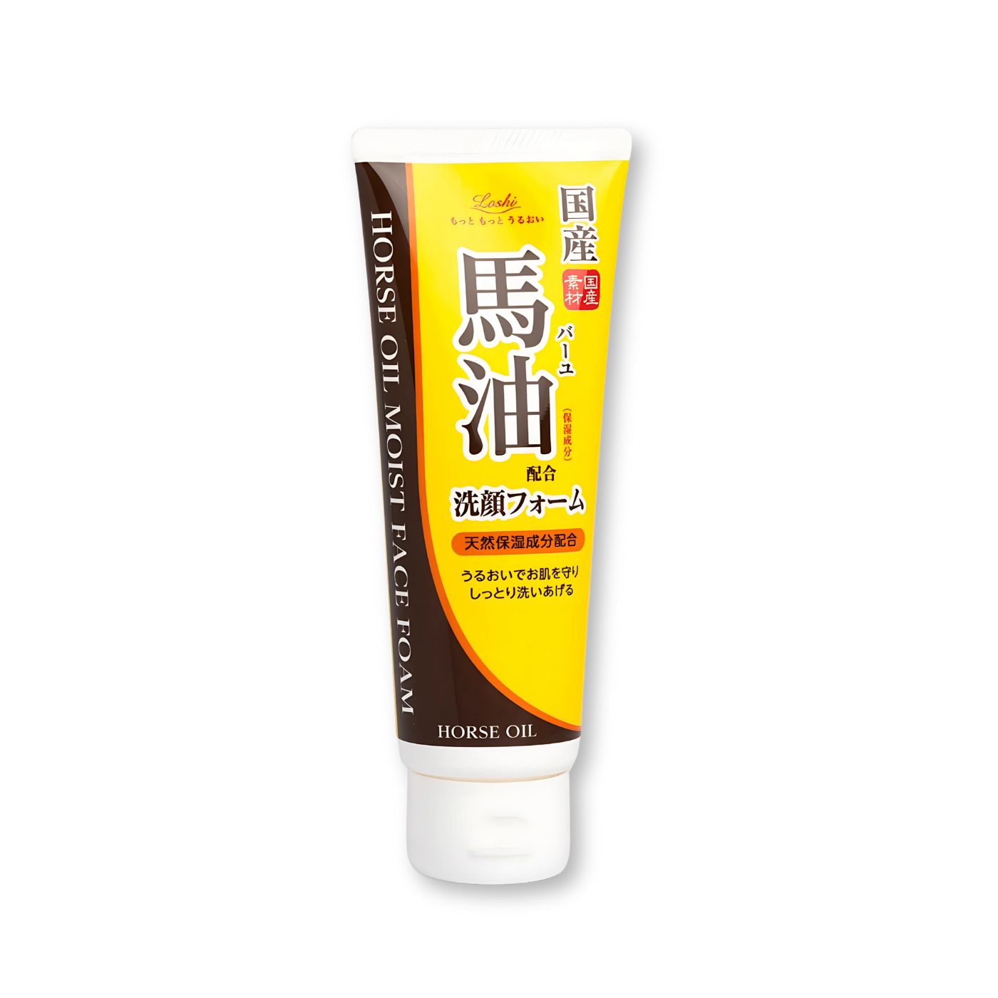 Cosmetex Roland Loshi Moist Aid Whip Face Wash Horse Oil