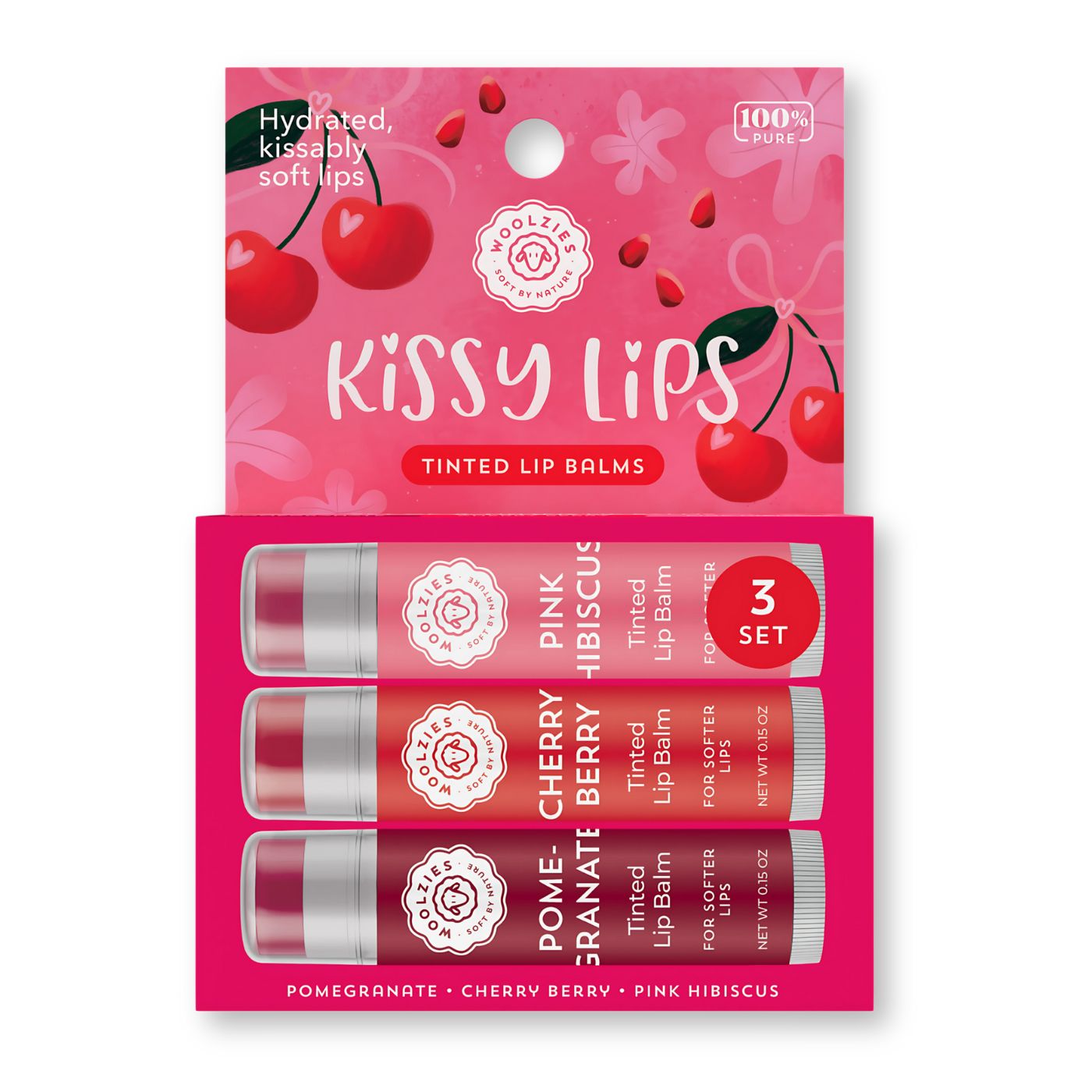 NEW Kissy Lips Tinted Lip Balm Trio
