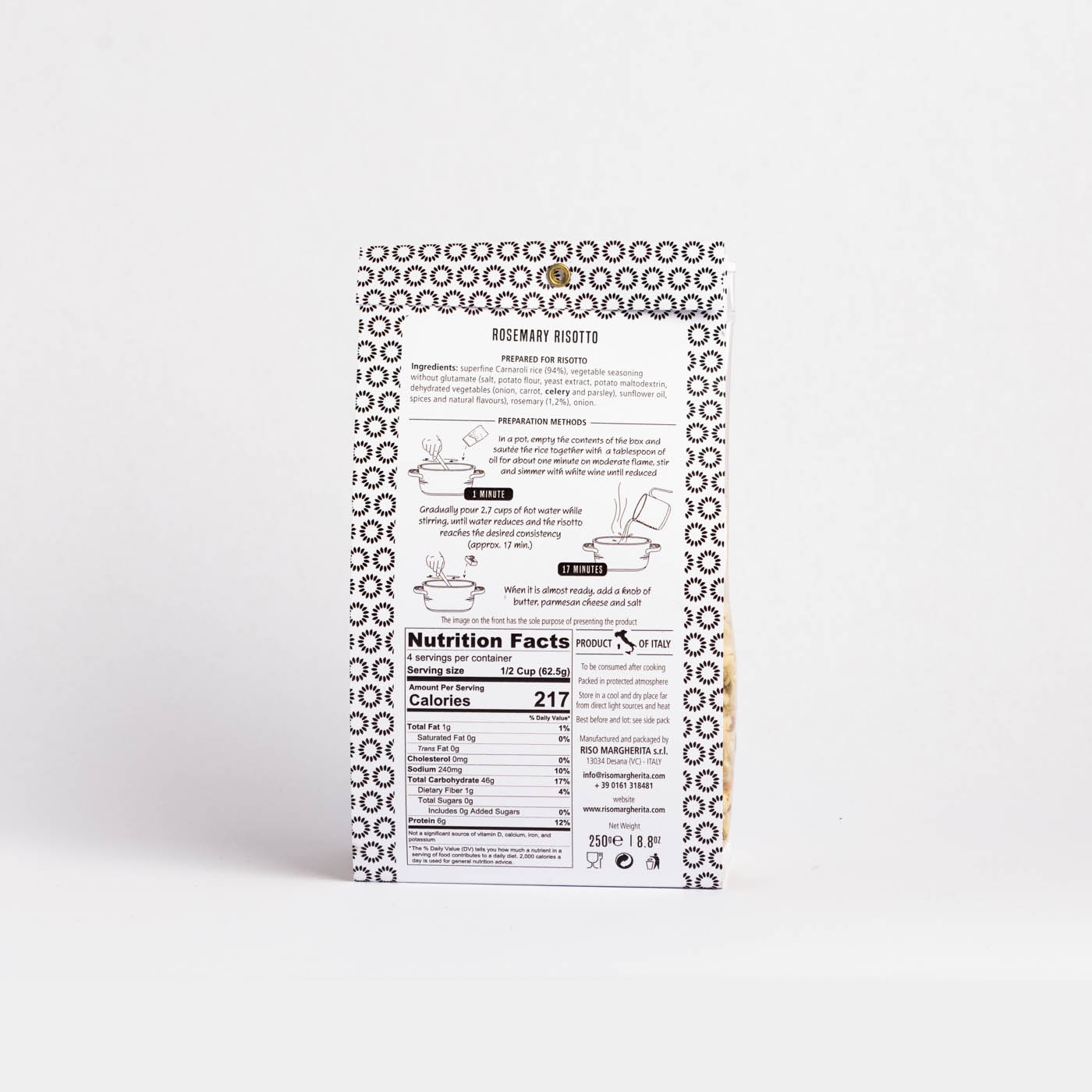 Rice with Rosemary 250 gr Riso Margherita
