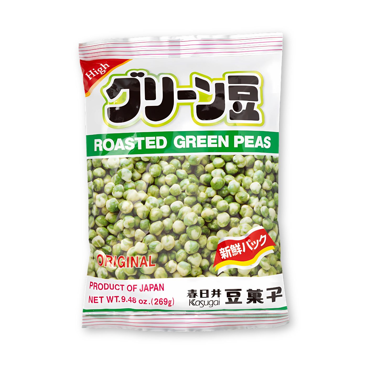 Kasugai Roasted Grn Peas Large 9.48 Z