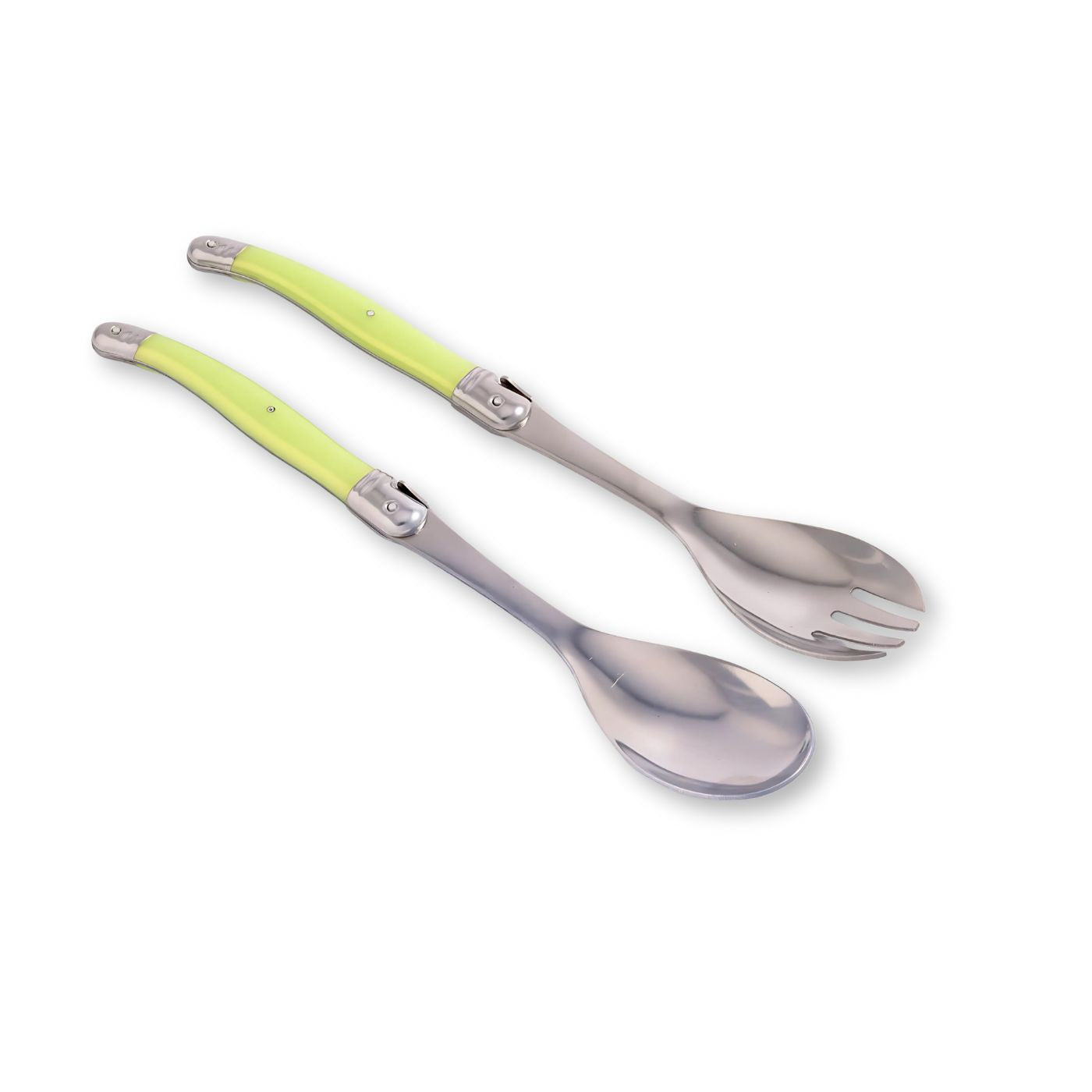 Salad Server Laguiole - Green / Orange