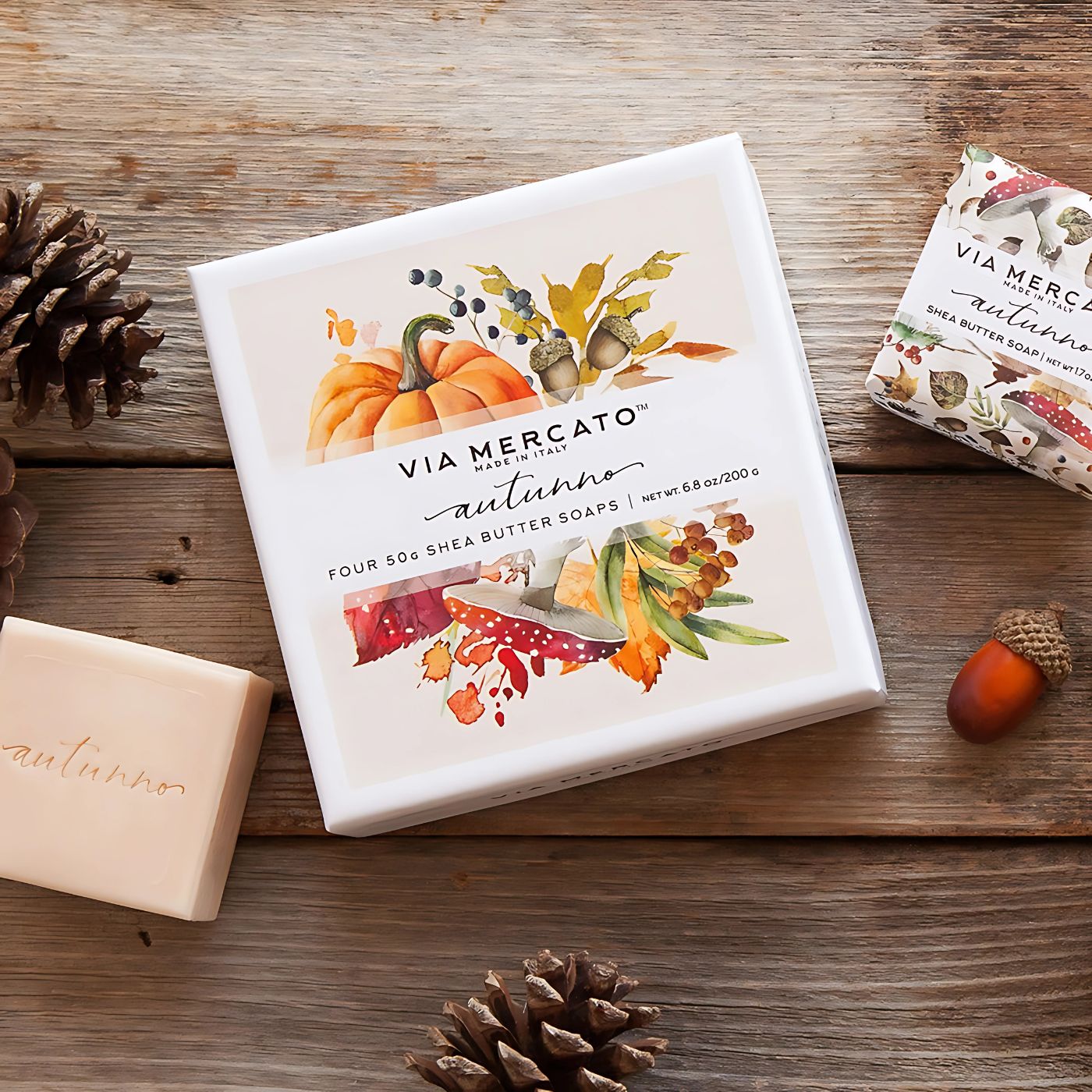 Via Mercato Autunno Gift Set - Shea Butter Soap