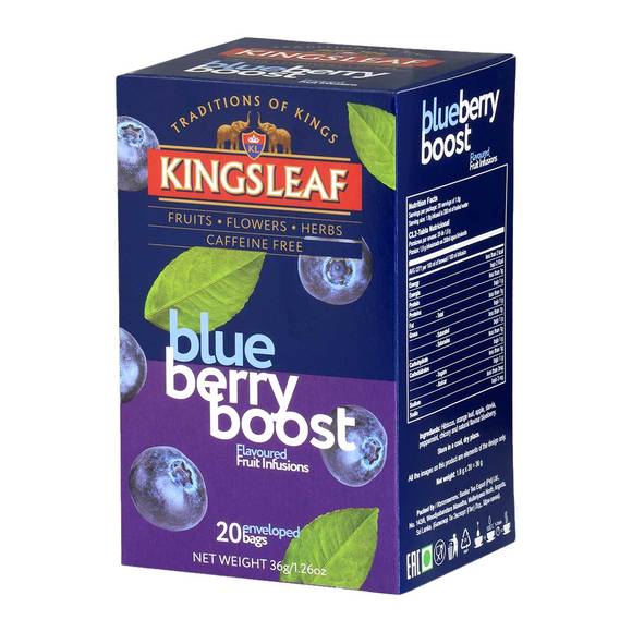 Kingsleaf Blueberry Boost Ceylon Tea (Caffeine Free)