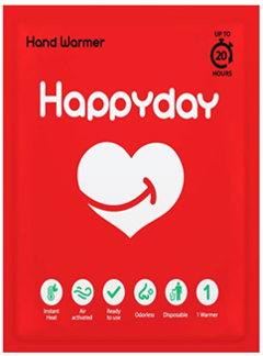 HappyDay Hand Warmer / Single use 20 Hours