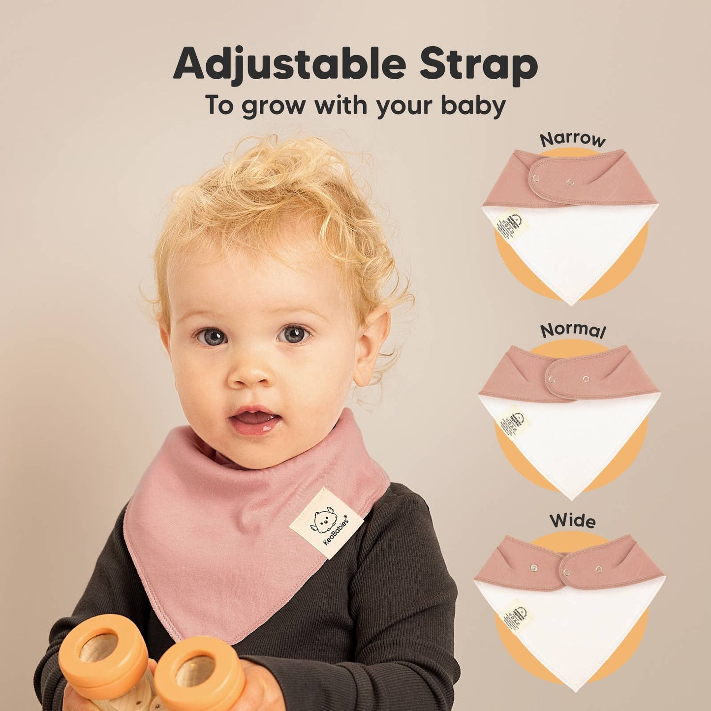 8-pack Baby Bandana Bibs for Girls and Boys - Butterflies