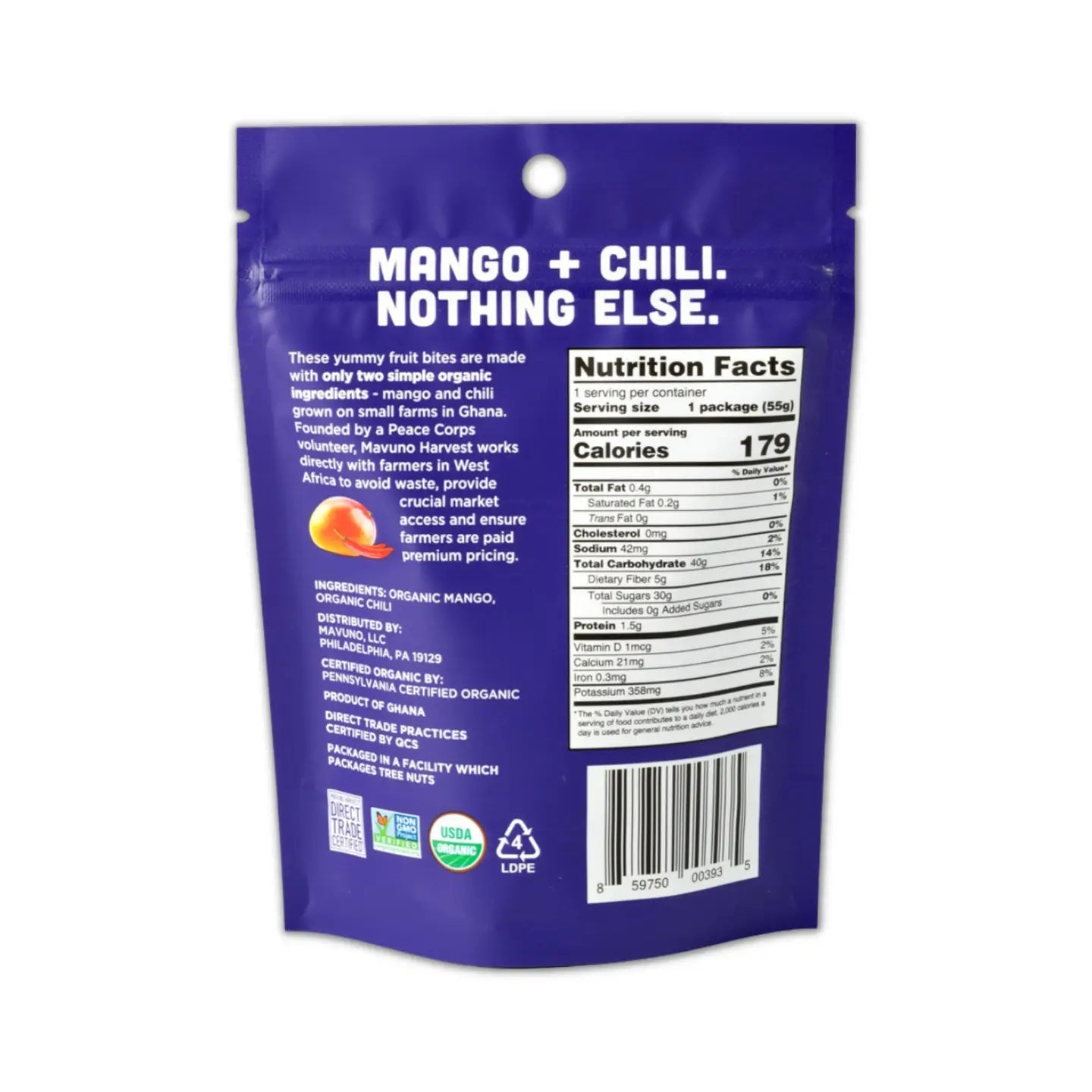 Organic Mango + Chili Fruit Bites