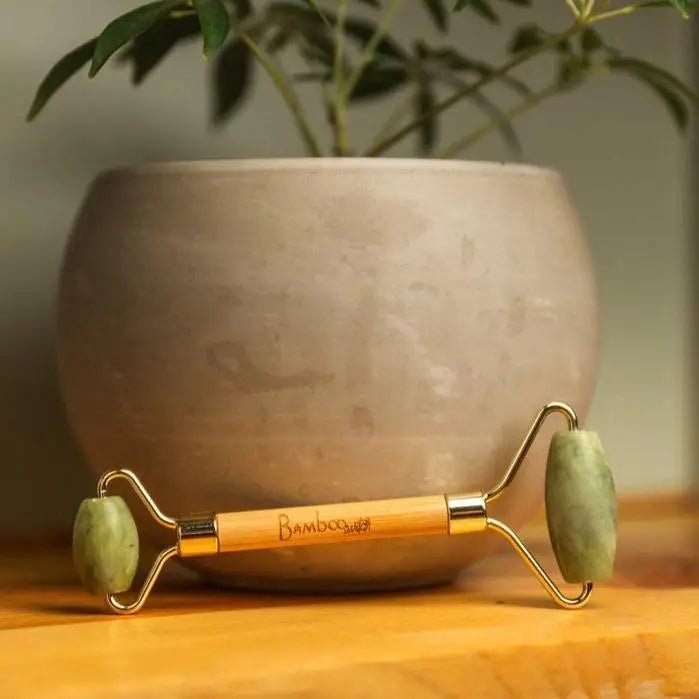 Bamboo Facial Massage Roller | Jade