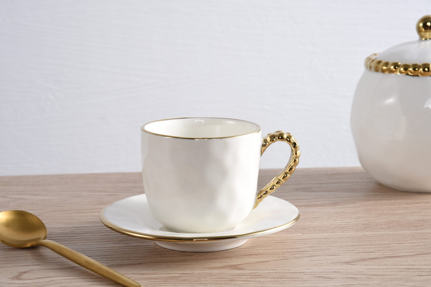 Golden Salerno Espresso Cup and Saucer