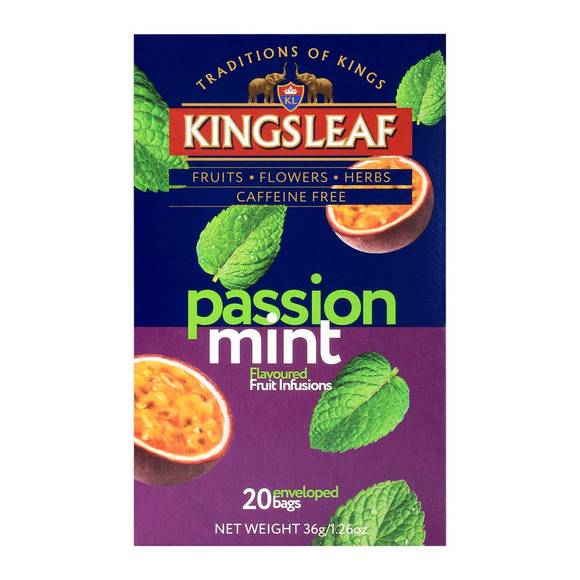 Kingsleaf Passion Mint Ceylon Tea (Caffeine Free)