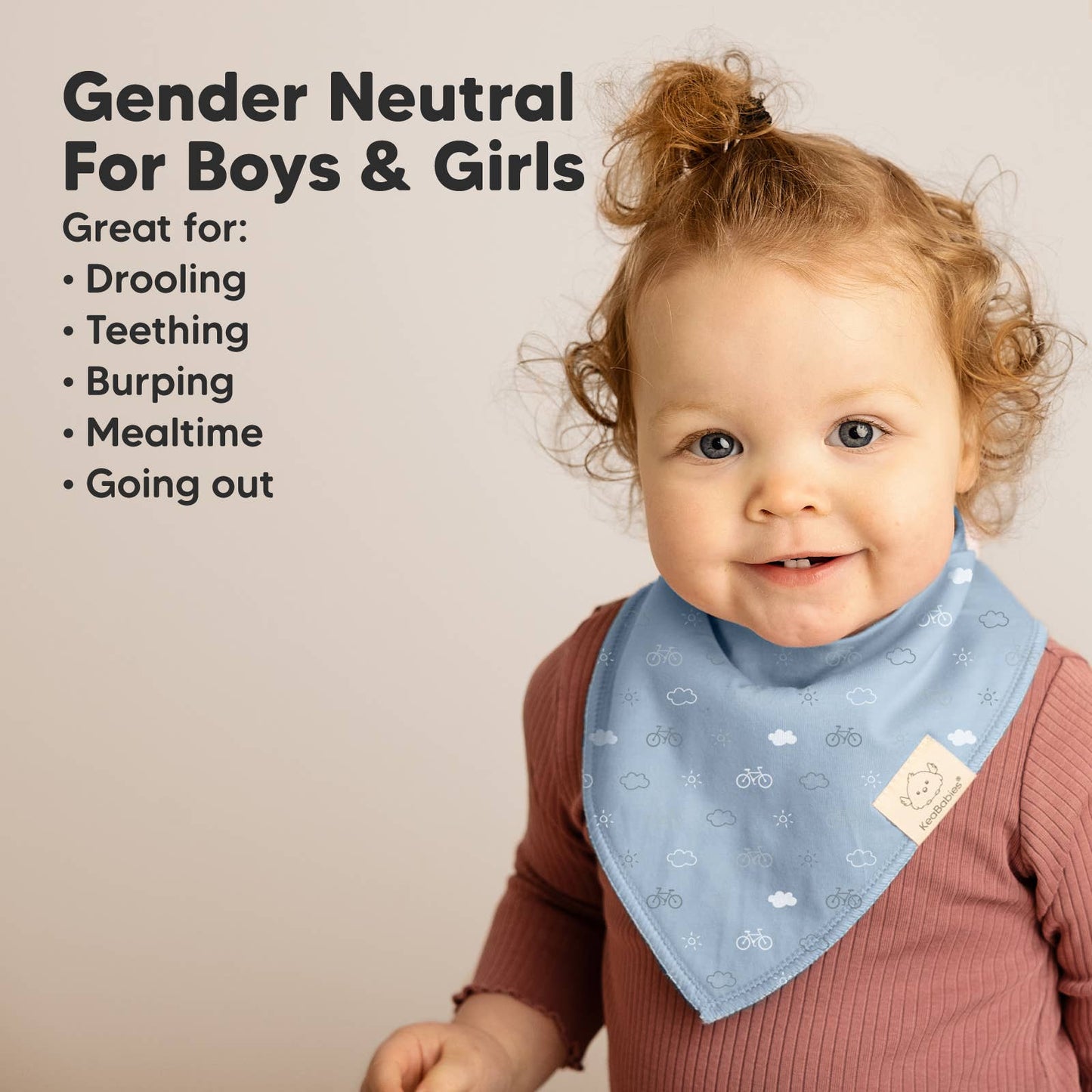 8-pack Baby Bandana Bibs for Boys and Girls - Vessels