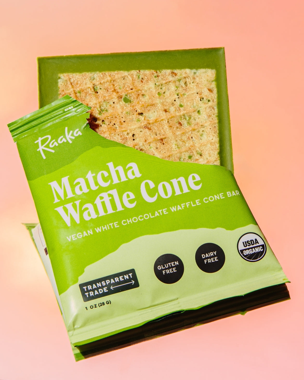 Matcha White Chocolate Waffle Cone Bar