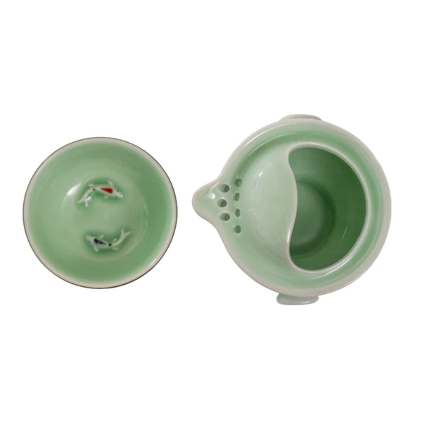 Koi Fish Kung Fu Tea Set - Green