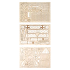 3D Laser Cut Wooden Puzzle: Airplane