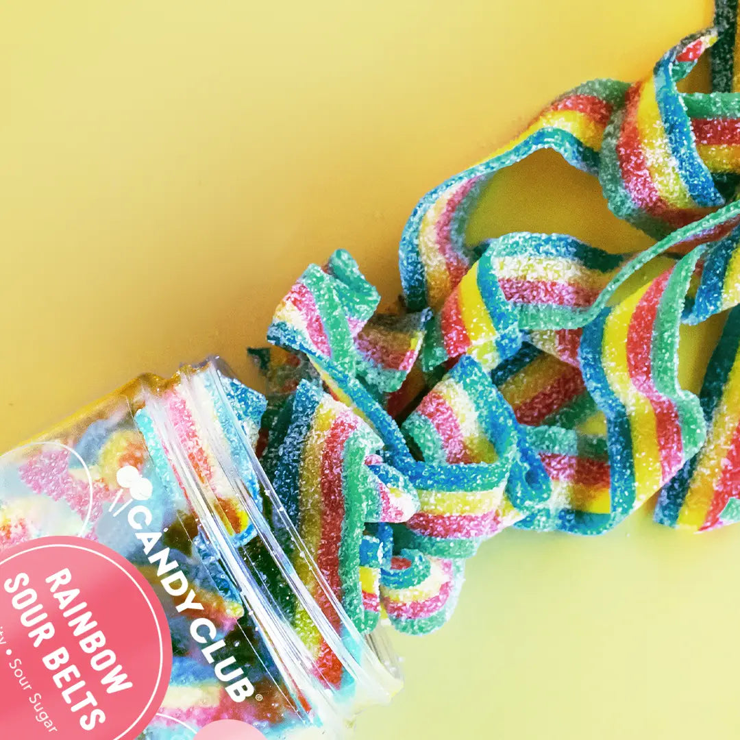 Candy Club Rainbow Sour Belts