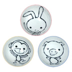 Adorable Animal Ceramic Bowl Set of 3