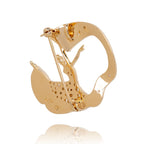 Fan Dance Brooch Gold Back - Shen Yun Collections