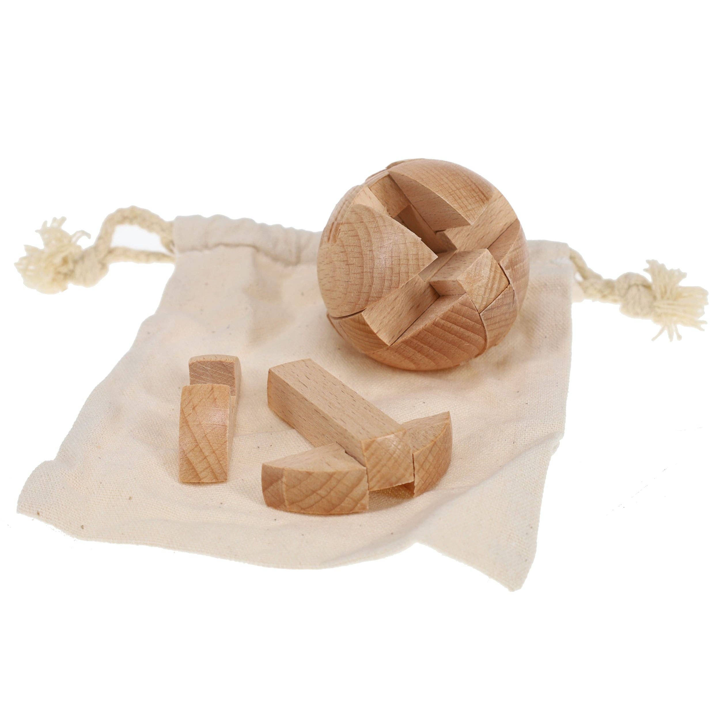 Solid Wood 3D Sphere Puzzle