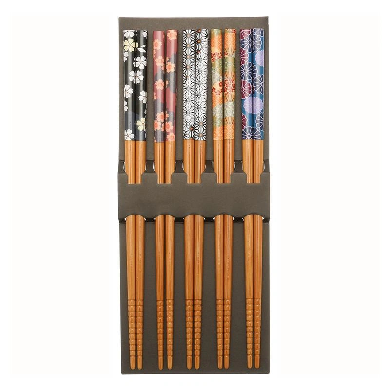 Bamboo Chopsticks Set of 5 (Seasons Of Nature)